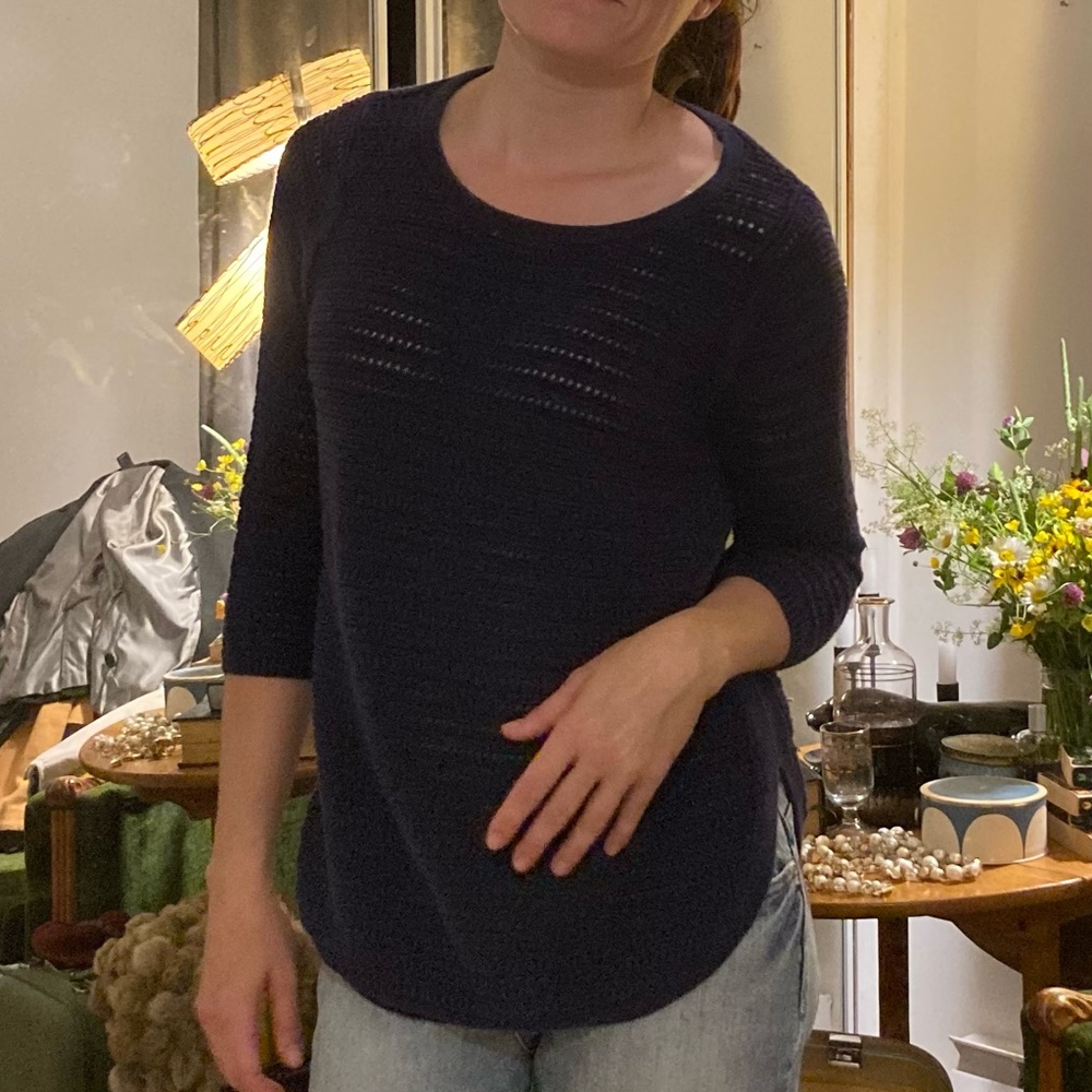 Reitmans navy blue coton cardigan